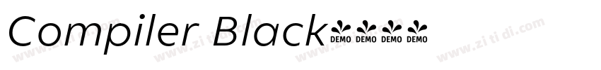 Compiler Black字体转换